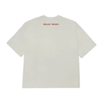 Falling Scatter Text White T-shirt back