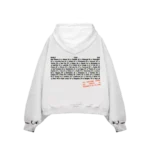 Homecoming Stamped White Tour Hoodie back