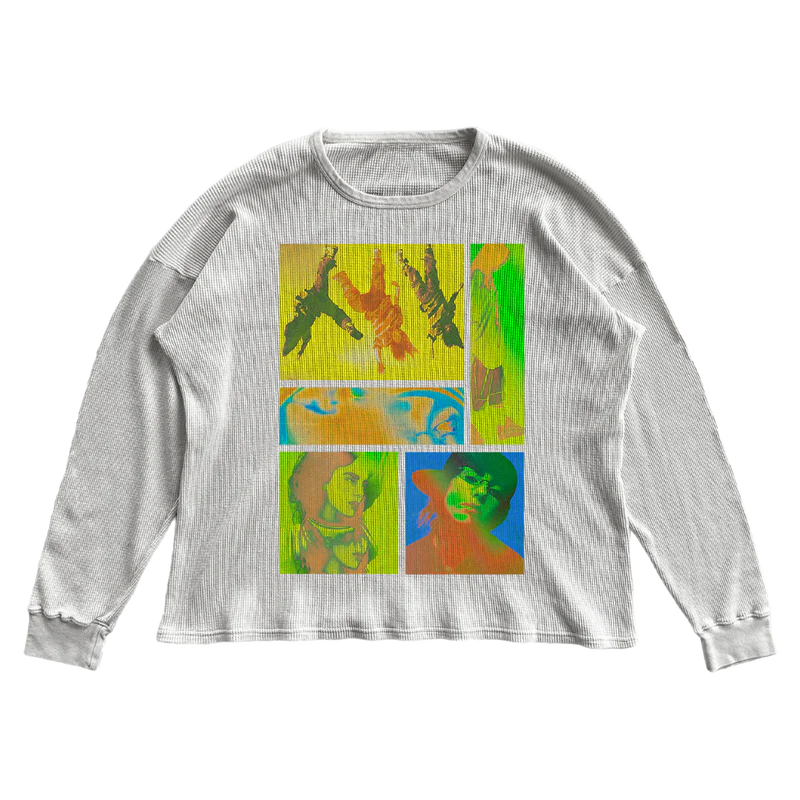 BIRDS OF A FEATHER COLLAGE THERMAL LONG SLEEVE