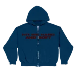 Blue & Red Zip Hoodie