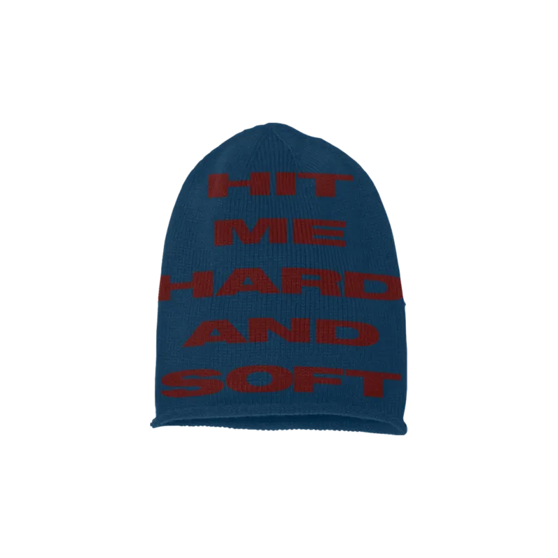 HIT ME HARD AND SOFT Blue Red Beanie-Billie Eilish Beanie