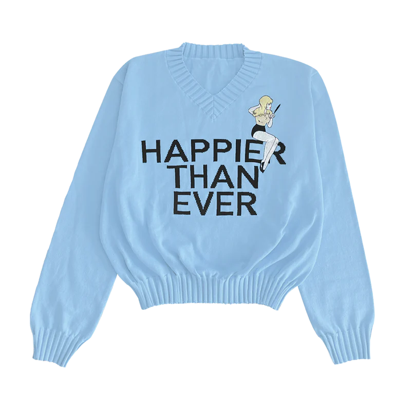 Happier Than Ever Knit Sweater-Billie Eilish Sweatshirt