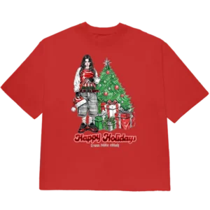 HAPPY HOLIDAYS RED TEE