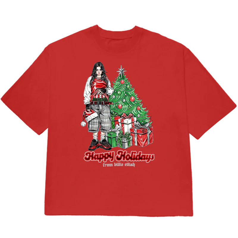 HAPPY HOLIDAYS RED TEE