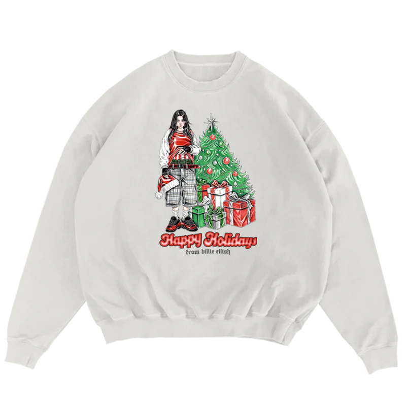 HAPPY HOLIDAYS WHITE CREWNECK