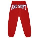 HIT ME HARD AND SOFT RED SWEATPANTS